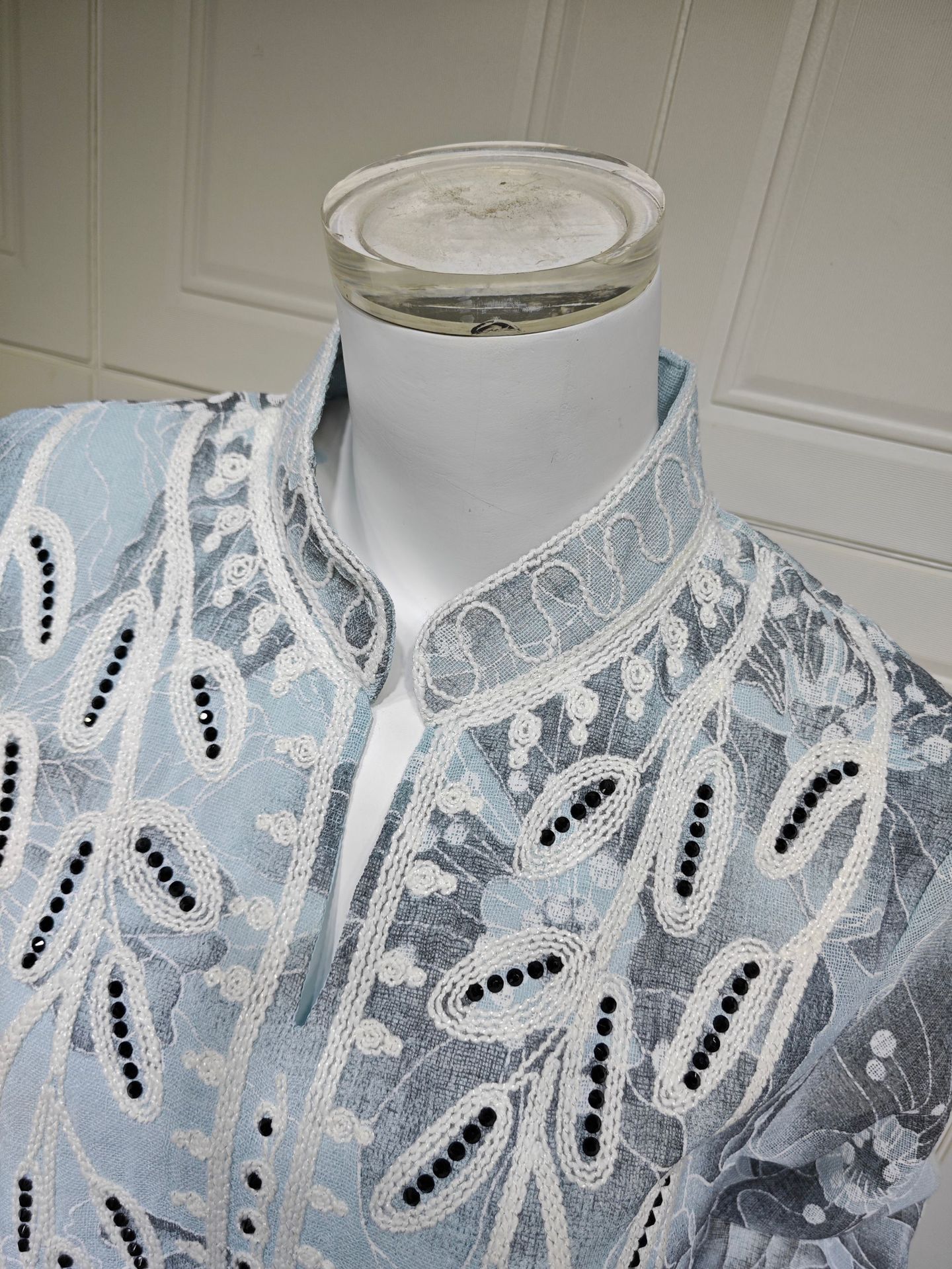 Embroidered Jalabiya Abaya Dress AB505 (12)