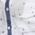 New Summer Children shirts Printing Anchor pattern Cotton 100% Short-sleeved Boy's shirts Fit for 3-14 Years kids shirts