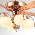 Post-Modern American Fan Pendant Light Restaurant Pendant lamp LED Living Room Fan lamp with Remote Control