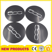 High-quality 4pc/lot 114mm Car Auto Motorcycle Wheel Center Hub Cap Emblem for Car Wheel Cap Cover Sticker for Fiat 500