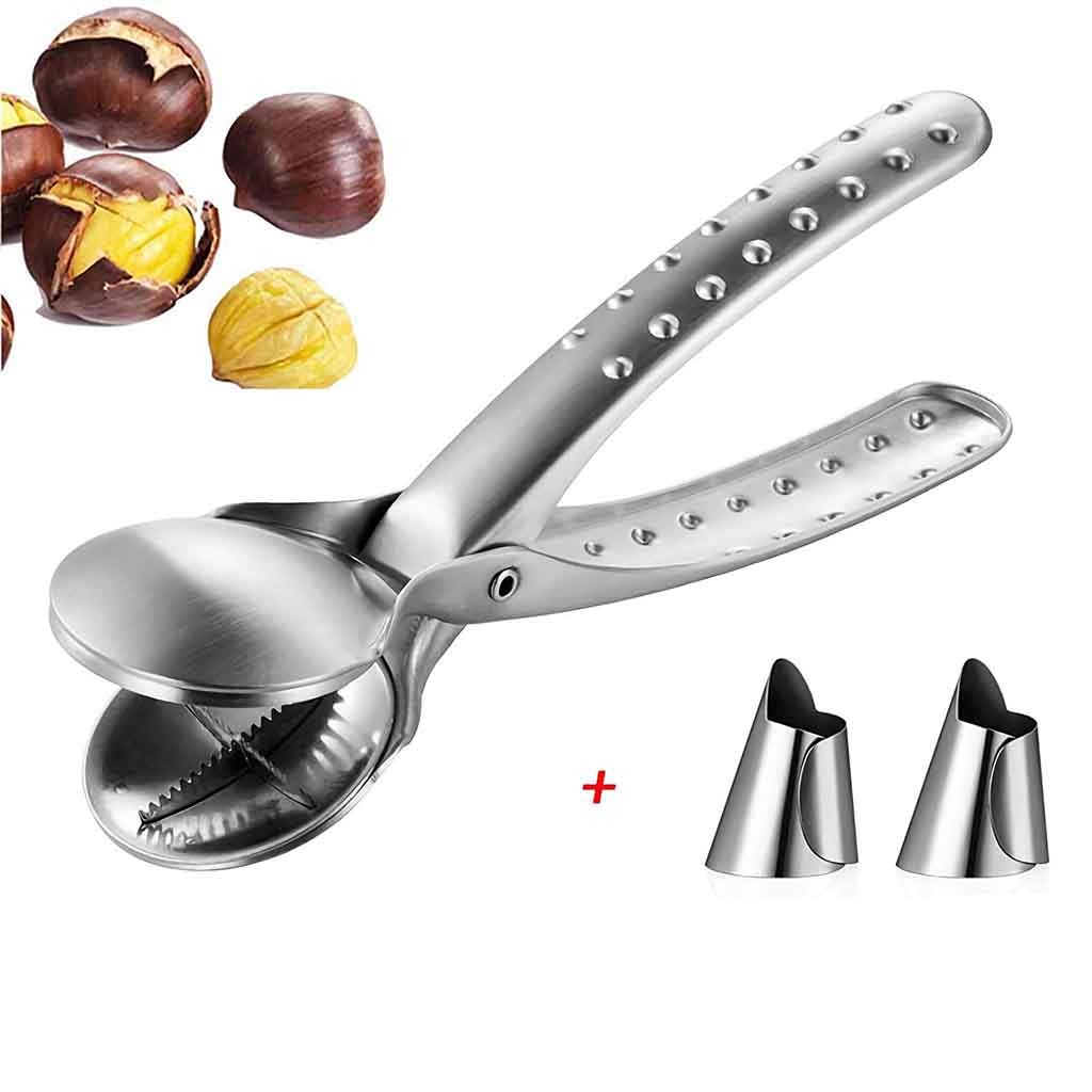 Home Kitchen Gadgets Fruit Vegetable Tools Chestnut Clip Nut Cracker Opener Sheller Walnut Pliers Metal Cutter Vegetable Cutter