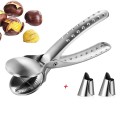 Home Kitchen Gadgets Fruit Vegetable Tools Chestnut Clip Nut Cracker Opener Sheller Walnut Pliers Metal Cutter Vegetable Cutter