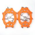 19Teeth Outdoor Climbing Snow Crampons Non-slip Walk Ice Claws Antiskid Ice Gripper Hiking Snowshoes Shoe Cover Climbing Tools