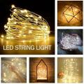 1M to 4M Copper Wire LED String Lights Holiday Lighting Fairy Garland For Christmas Tree Wedding Party Decoration USB Connect