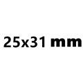 25x31mm