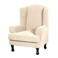 2 Piece Stretch Jacquard Wingback Chair Covers