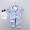 Children Clothes Sleepwear kid home wear Animal Dot Print Casual Tops Short Sleeve+pants Pajamas 2pcs Sets Baby Boy Girl Pajamas