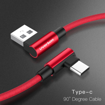 USB Type C Micro USB 90 Degree Fast Charging usb c cable L Type-c 3.1 data Cords Charger usb-c For Samsung S8 S9 Note 8 Xiaomi