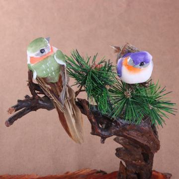 12pcs/Set Foam Feather Artificial Birds Simulation Birds Models Animal Wedding Home Garden Ornament Craft Miniature Decoration