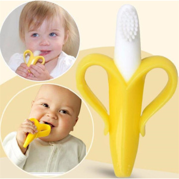 High Quality Silicone Toothbrush And Environmentally Safe Baby Teether Teething Ring Kids Teether Children Chewing