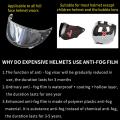 Anti-fog Patch Visor Lens Motorcycle Full OpenFace Helmet Generic Universal Clear Visor Lens Sticker Motorbike Helmet Accessorie