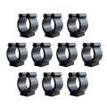 Set of 10pcs Plastic Fishing Rod Storage Tip Clips Holders Tools Equipments 17mm Dia. Fishing Pole Rack with Screws