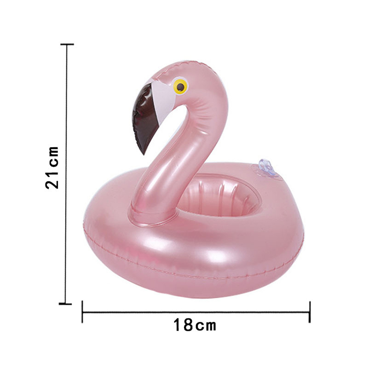  Inflatable Flamingo Drink Holders Set Pool Drink Floats