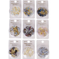 1 Box Mixed 3D Rhinestones Nail Art Decorations Crystal Gems Jewelry Gold AB Shiny Stones Charm Glass Manicure Accessories