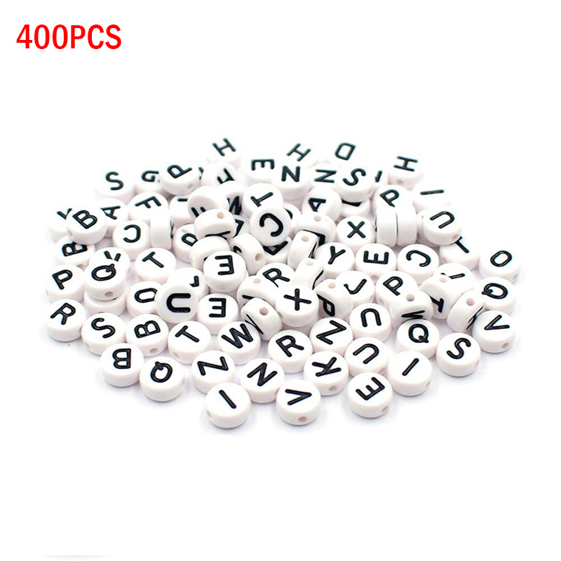 100PCs Gold White Sliver Letter Beads Alphabet Acrylic Beads For Jewelry Making Women Children DIY Bracelet Necklace Accessories