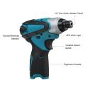 Electric Cordless Screwdriver Variable Speed Household Handheld Power Tool with LED Torch For Makita Battery