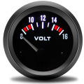 Auto VOLTS Car Gauge 2" 52mm 12 volt Meters Auto Instrument Voltage Meters 8~16V Black Bezel voltmeter car fonte digital moto