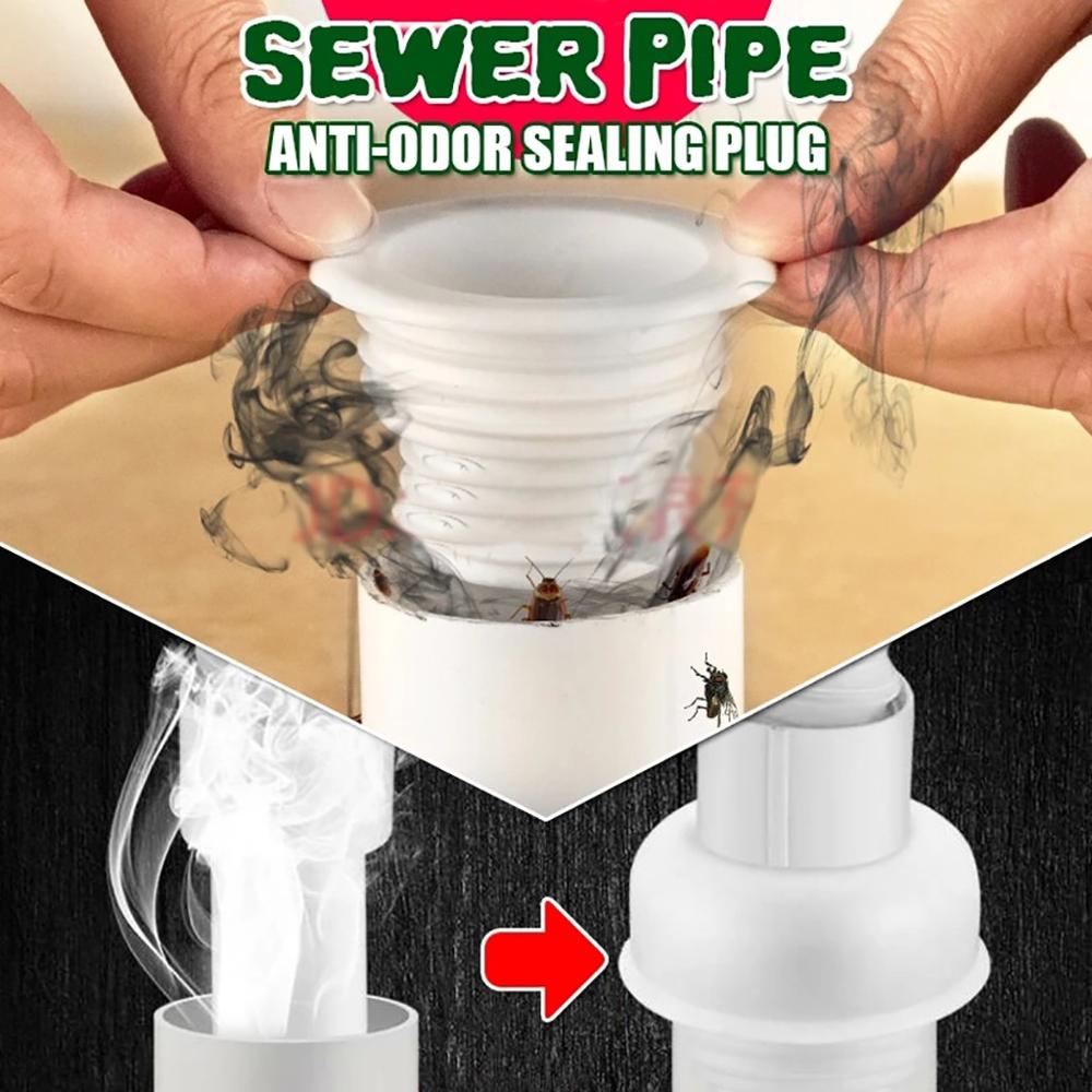 Multifunction Sewer Pipe Anti-Odor Sealing Plug Bathroom Plug Trap Water Filter Washing Machine Pool Floor Drain Sealing Plug 40