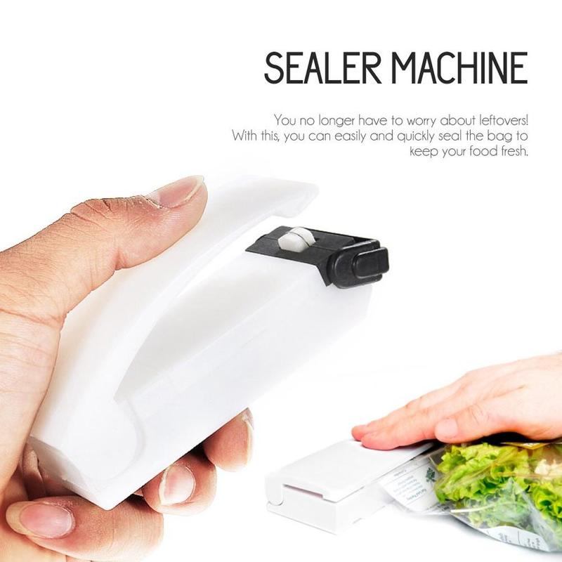 Mini Handle Bag Sealer Electronic Heat Sealing Machine Vacuum Impulse Sealer Seal Packing Plastic Bag Clips Kitchen Tools
