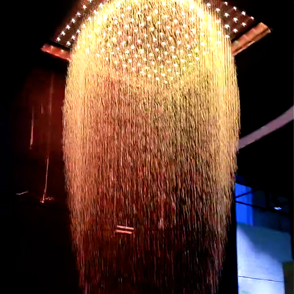 indoor waterfall wall