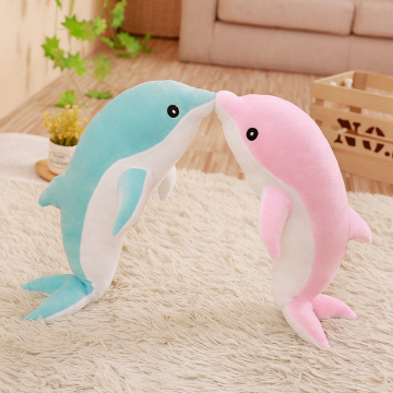 New 30cm Lovely Dolphin Plush Toys Stuffed Soft Cute Marine Animal Dolls Sofa Decor Baby Pillow Cushion for Kids Children Gifts