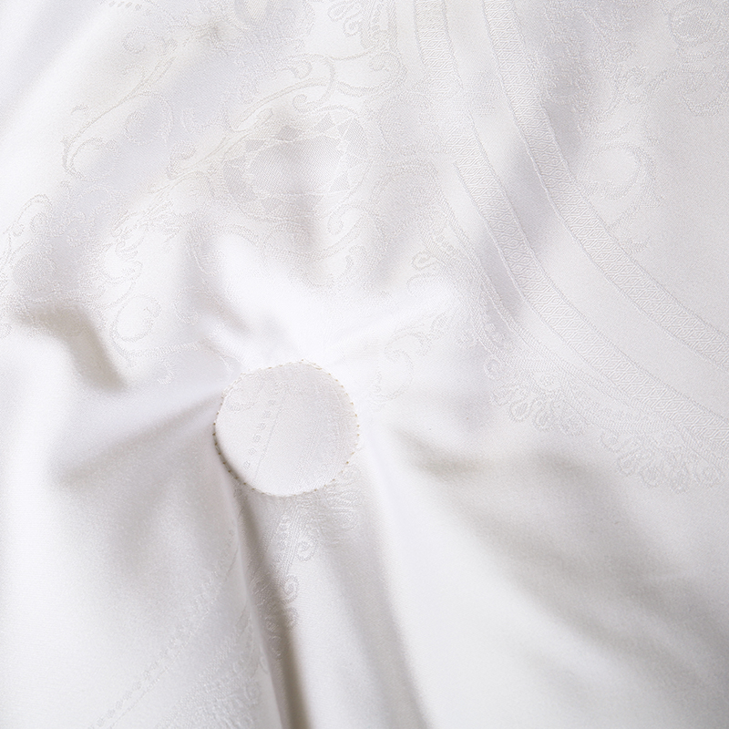 Four seasons silk satin-like cotton fabric Embossing Comforter/ Duvet/ Quilt Core Soybean Fiber Fabric Filling Bedding