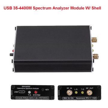 Spectrum Analyzer USB LTDZ 35-4400M Signal Tracking Source Module RF Frequency Domain Analysis Tool With Shell