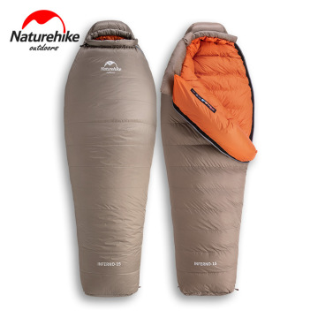 Naturehike Hot Climbing Series Goose down Mummy sleeping bag winter warm Adult Windproof Waterproof For Outdoor Camping Hiking