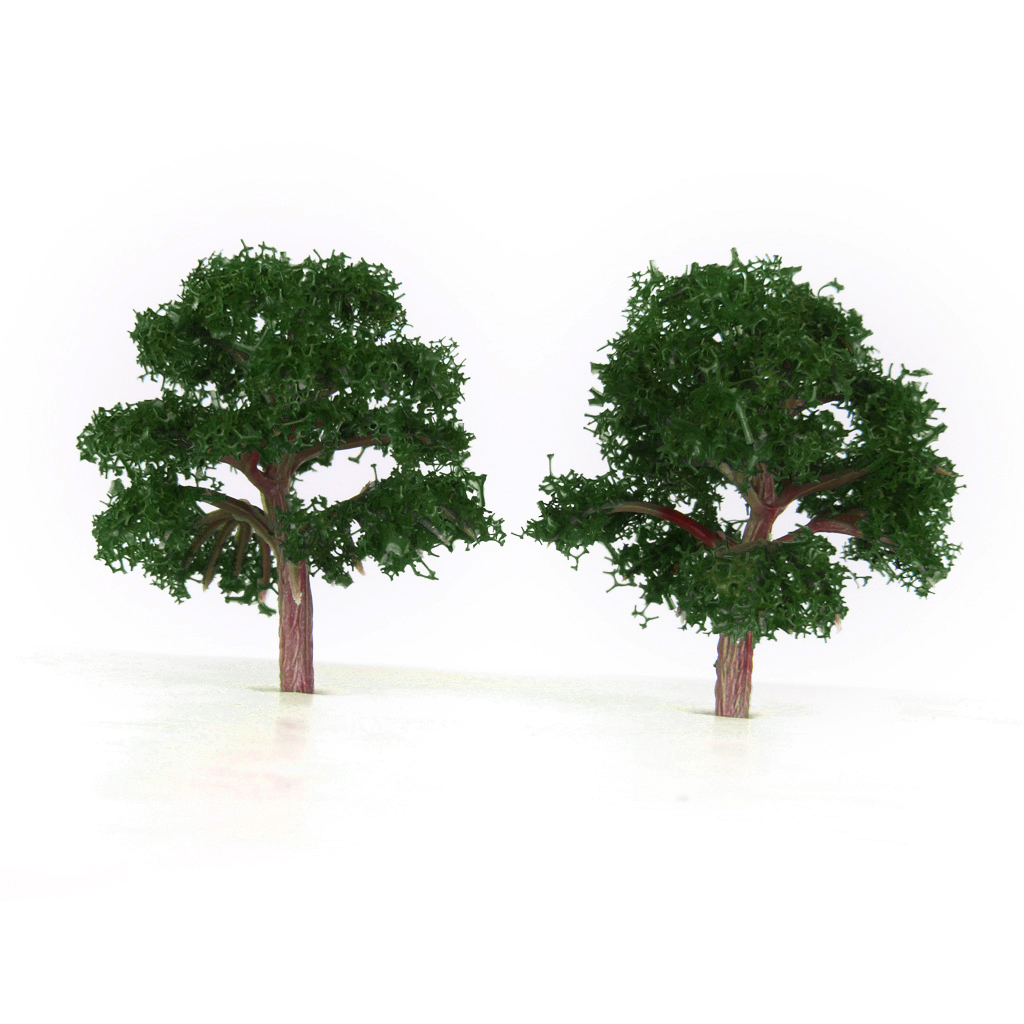 25pcs Model Tree 4cm Green Train Railroad Architecture Diorama Z Scale for DIY Crafts or Building Models