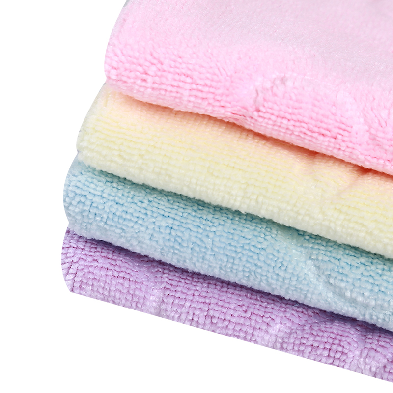 10 pcs Baby Towel Fashion Superfine Fiber Kid Bath Towels Washcloth Square Towel Children Bathroom Wipe Wash Cloth Gift Towel