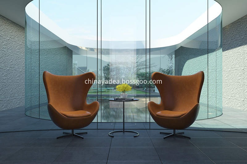 Arne Jacobsen Egg Chair Brown Leather