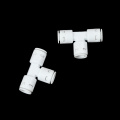 2pcs/lot 1/4"x1/4"x1/4" Tube Water Filter Parts 3-way Union Tee Quick Connect Push Fit RO Water purifier Reverse Osmosis machine