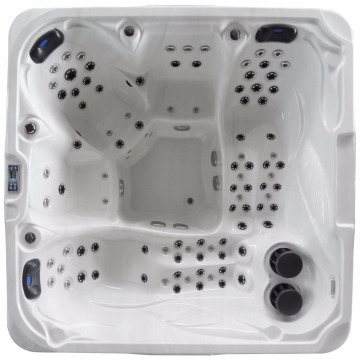 205 Luxury whirlpool massage bathtub with 2 lounger for 5 person