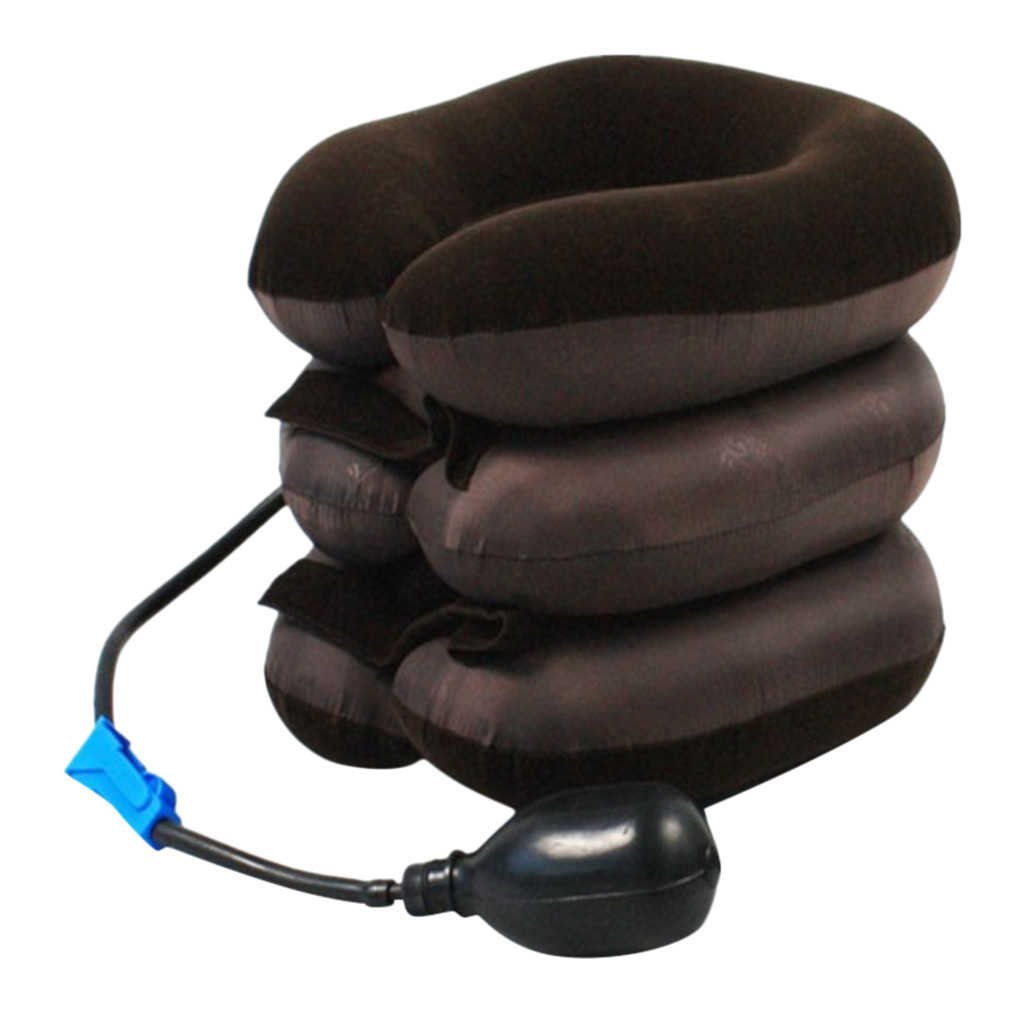 U Neck Pillow Air Inflatable Pillow Cervical Brace Neck Shoulder Pain Relax Support Massager Pillow Air Cushion Traction Soft#20