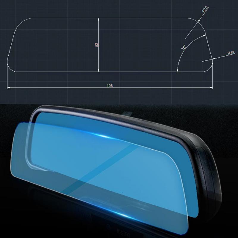 Car Rearview Mirror Waterproof Membrane Anti-glare Anti-fog FilmCan Protect Your Vision Driving On Rainy Days