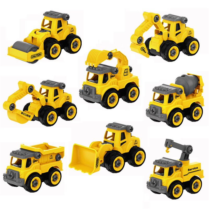 Nut Disassembly Loading Unloading Engineering Truck Excavator Bulldozer Child Screw Boy Creative Tool Education Toy Car Model