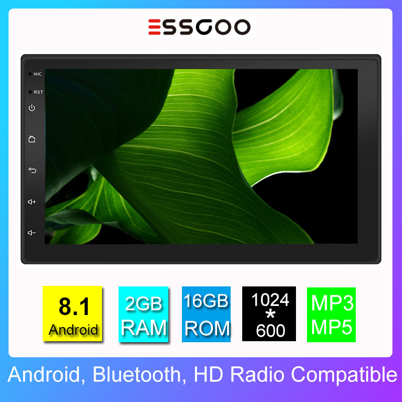 Essgoo Android Universal Car Radio 2 Din Stereo 7 inch Autoradio RDS Auto Multimidia Player Automotivo Gps Navigation 2+16G