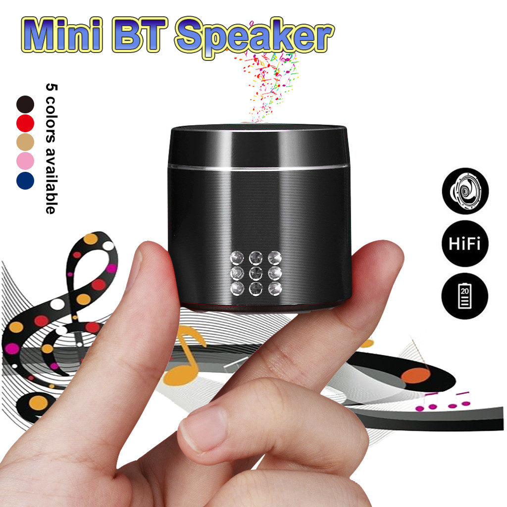 New Rechargeable Hifi Portable Mini Wireless Blueteeth Stereo Sound Speaker High Quality Desktop Entertainment Accessories