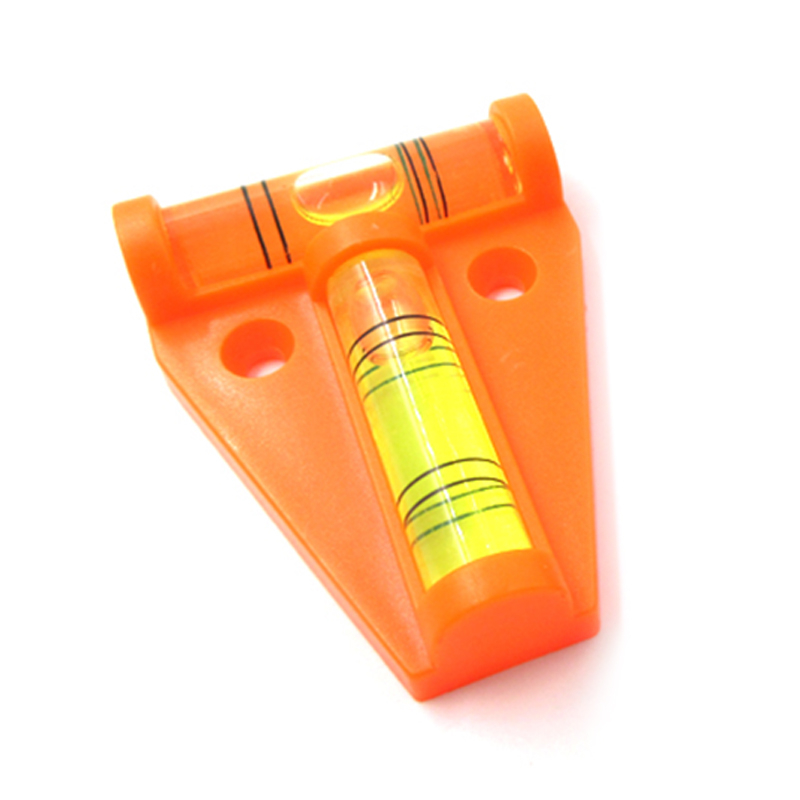 1 Piece T Type Spirit Level Measurement Instrument Triangular Plastic Level Indicator T-type Spirit Level Bubble Shell