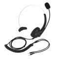 Noise Reduction Headset With Microphone Adjustable Metal Headband Telephone Headphone for Office Call Center Customer Service