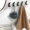 1PC Wall Mounted Bathroom Towel Hook Coat Hooks Hanger Single Decorative Bag Key Hat Clothes Rack