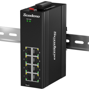 Industrial 8-Port 10/100/1000Mbps L2 Managed DIN-Rail IP40 Standard IEEE802.3af/at PoE Ethernet Switch