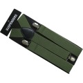Free Shipping 2019 New 3.5cm Wide Army Green Plain Color Suspenders For Mens