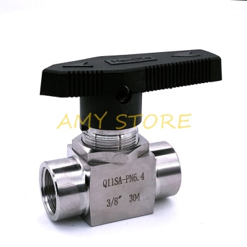 1Pc 304Stainless Steel HighPressure Heavy Duty Needle Valve 1/8''1/4 3/8 1/2''3/4BSP Thread Female SS304 For Water Gas Oil Q11SA