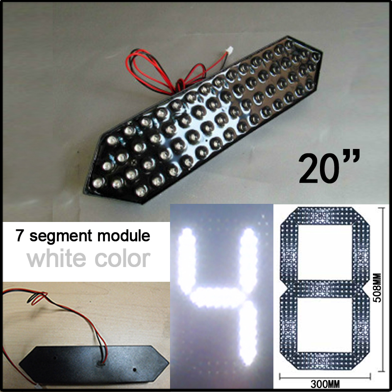 20" white color digita numbers module,led gas price,oil price,7 segment of the modules,High brightness led chip,led billboard