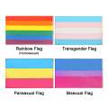 90x150cm LGBT Flag Colorful Rainbow Peace Lesbian Gay Parade Floating Flag Banner Home Decorations LGBT Accessories