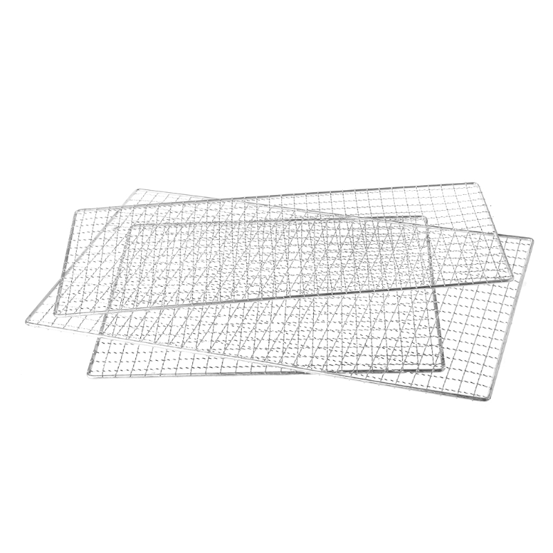 Stainless Steel BBQ Barbecue Grill Grilling Mesh Wire Net Outdoor Cooking 3 Size