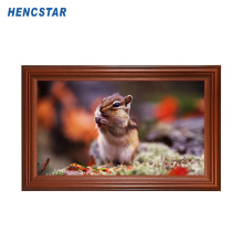21.5 inch wood photo frame advertising video monitor