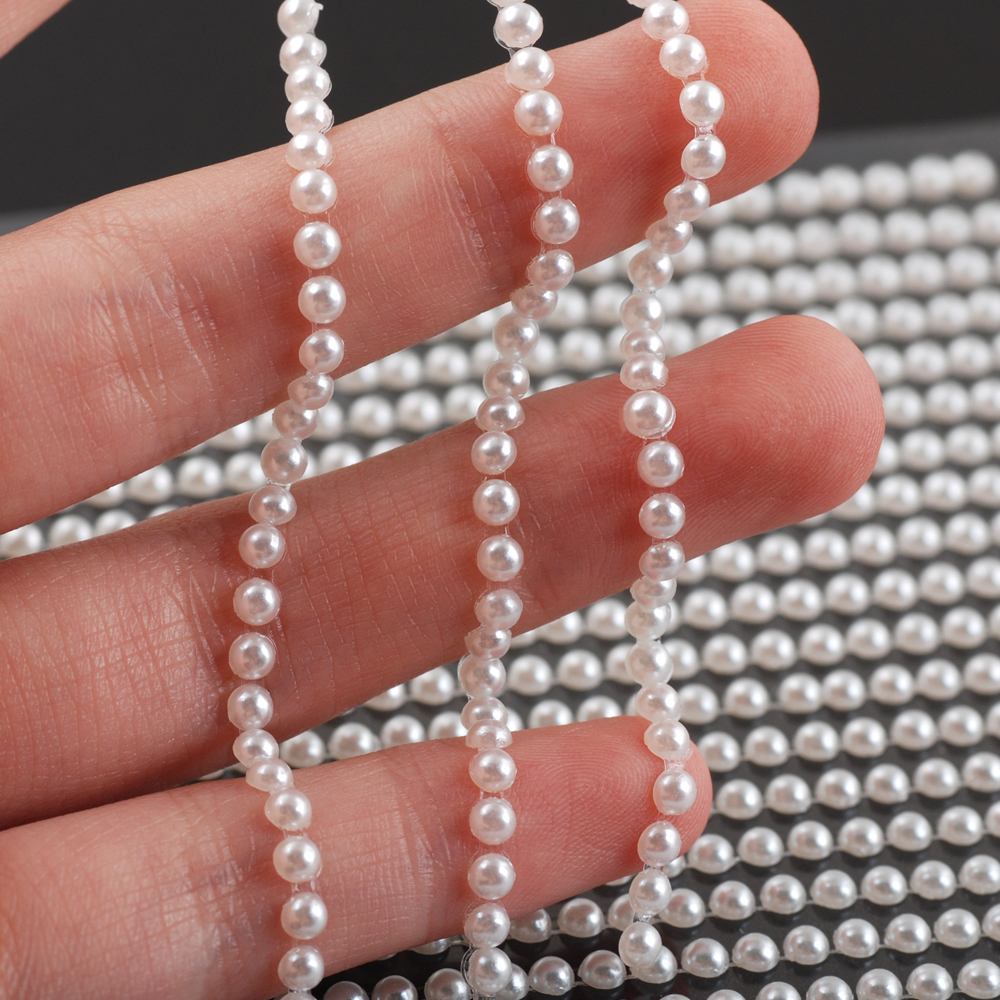 3/4/5/6mm White Half the pearl sticker for DIY Dress decoration accessories handmade Creative sticker home decoration