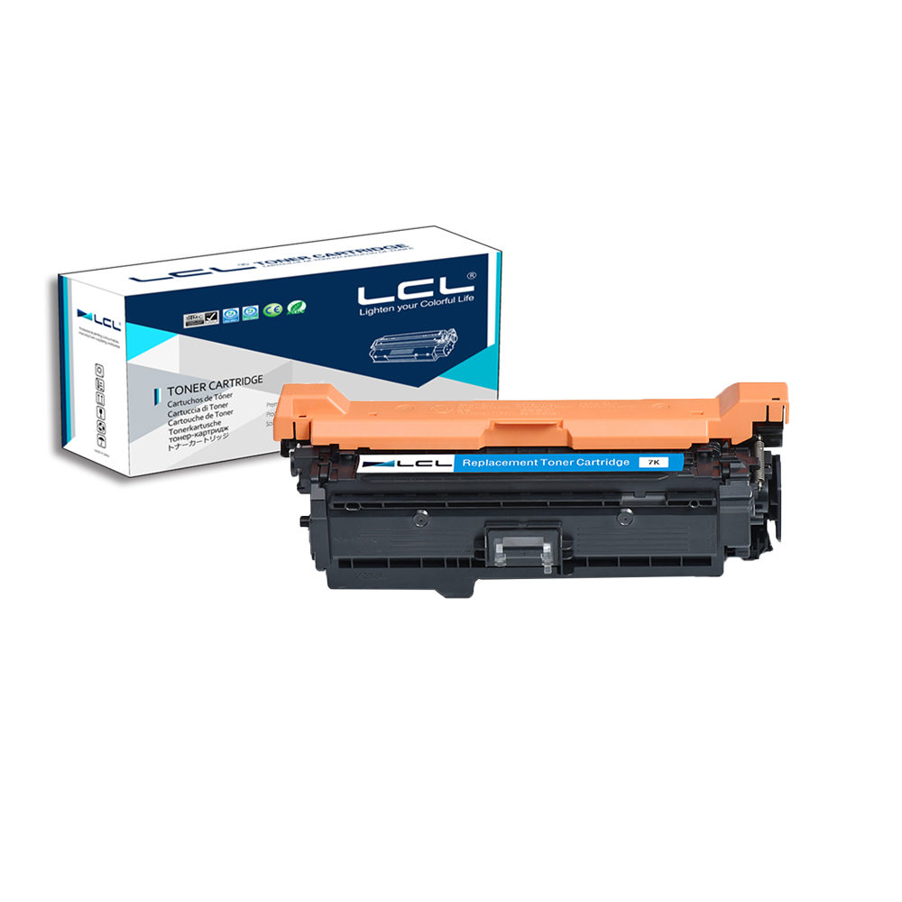 LCL 504X 504A CE250X CE251A CE252A CE253A (4-Pack) Toner Cartridge Compatible for HP Color laserJet CP3525/CM3530